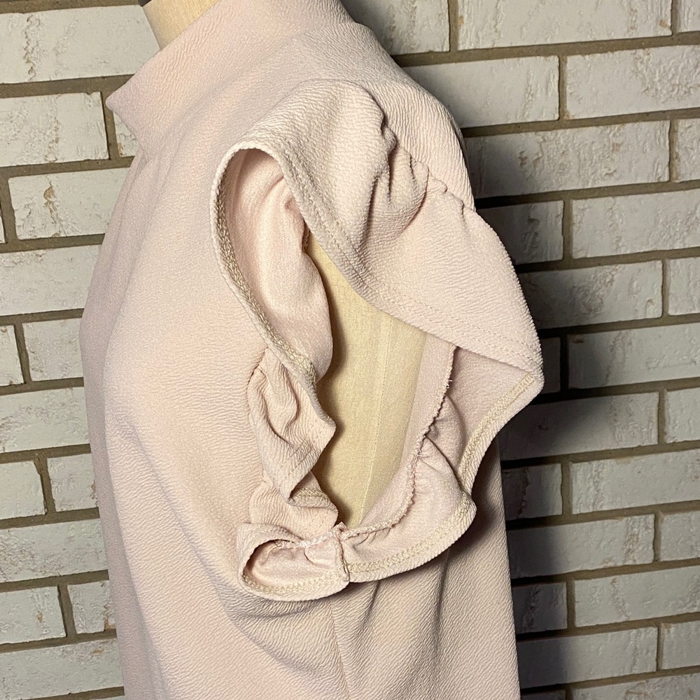 Boohoo Plus Ruffled Cream Bodysuit - Picture 2 of 4